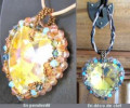pendentif coeur serti lagoon