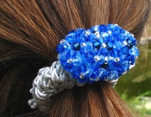chouchou en perles cristal Swarovski