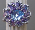 Bague Syros bleu iris� en kit