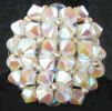 Bague Agate Blanc nacr&eacute;
