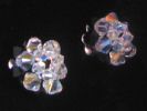 Boucles d'oreilles Boule Crystal/noir