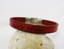 Bracelet cuir Homme à message à personnaliser