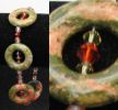 Bracelet Hyacinth Unakite 