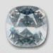 Cabochon swarovski carr&eacute; 12mm Crystal