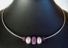 Collier torque  perles Becharmed Amethyst