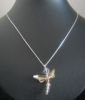 Collier argent pendentif Swarovski Libellule