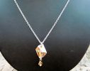 Collier argent pendentif Swarovski Cosmic Golden