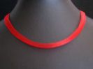 Collier en kit ruban mousseline  Rouge