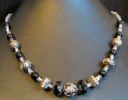Collier Noir et argent Bali