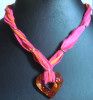 Collier Soie Coeur Miss U Swarovski