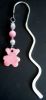 Marque-page Nounours rose