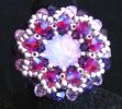 bague en kit modèle Milos avec cabochon cristal Swarovski