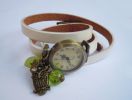 Montre bracelet cuir 3 tours à personnaliser