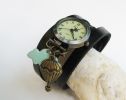 Montre évasion bracelet en cuir au choix