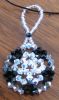 Suspension Flocon Noir Argent