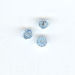 Toupie 3mm aquamarine x 12