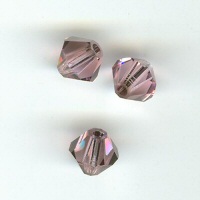 Toupie 4mm light rose satin x12