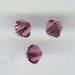 Toupie 4mm rose satin x12