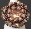Kit bague toupies, rondes et cabochon swarovski