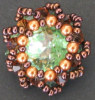 Kit bague cabochon et toupies swarovski