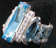 Bague Balleny Princess Aquamarine