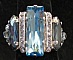 Bague Balleny Princess Aquamarine