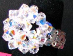 Bague Boule cristal en kit