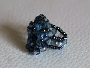 Bague Bounty Bleu h&eacute;matites