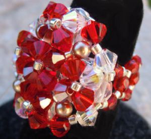 Bague Bounty rouge 