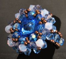 Bague Hopen bleu violet