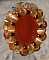 Bague Tinos Oeil-de-chat Orange
