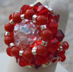 Bague Tinos Rouge