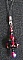 Bijou de portable Cloche Rubis