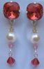 Boucles d'oreilles Cabochons Corail