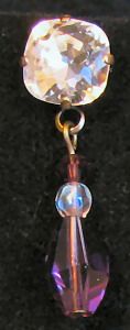 Boucles d'oreilles Cabochons Crystal Amethyst