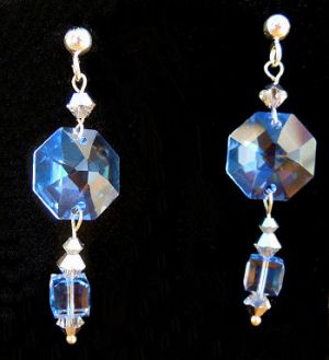 Boucles d'oreilles Octogones Swarovski