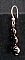 Boucles d'oreilles pendentif strass Noirs