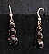 Boucles d'oreilles pendentif strass Noirs