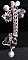 Bracelet argent &agrave; breloques de No&euml;l