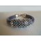 Notice bracelet cuir Regaliz et perles Swarovski Bleu