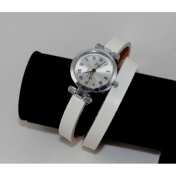 Bracelet cuir 2 tours fermoir ajustable