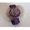 Bracelet médaillon Livelove Violet en kit