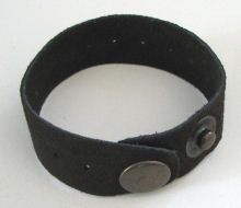 Bracelet en daim noir