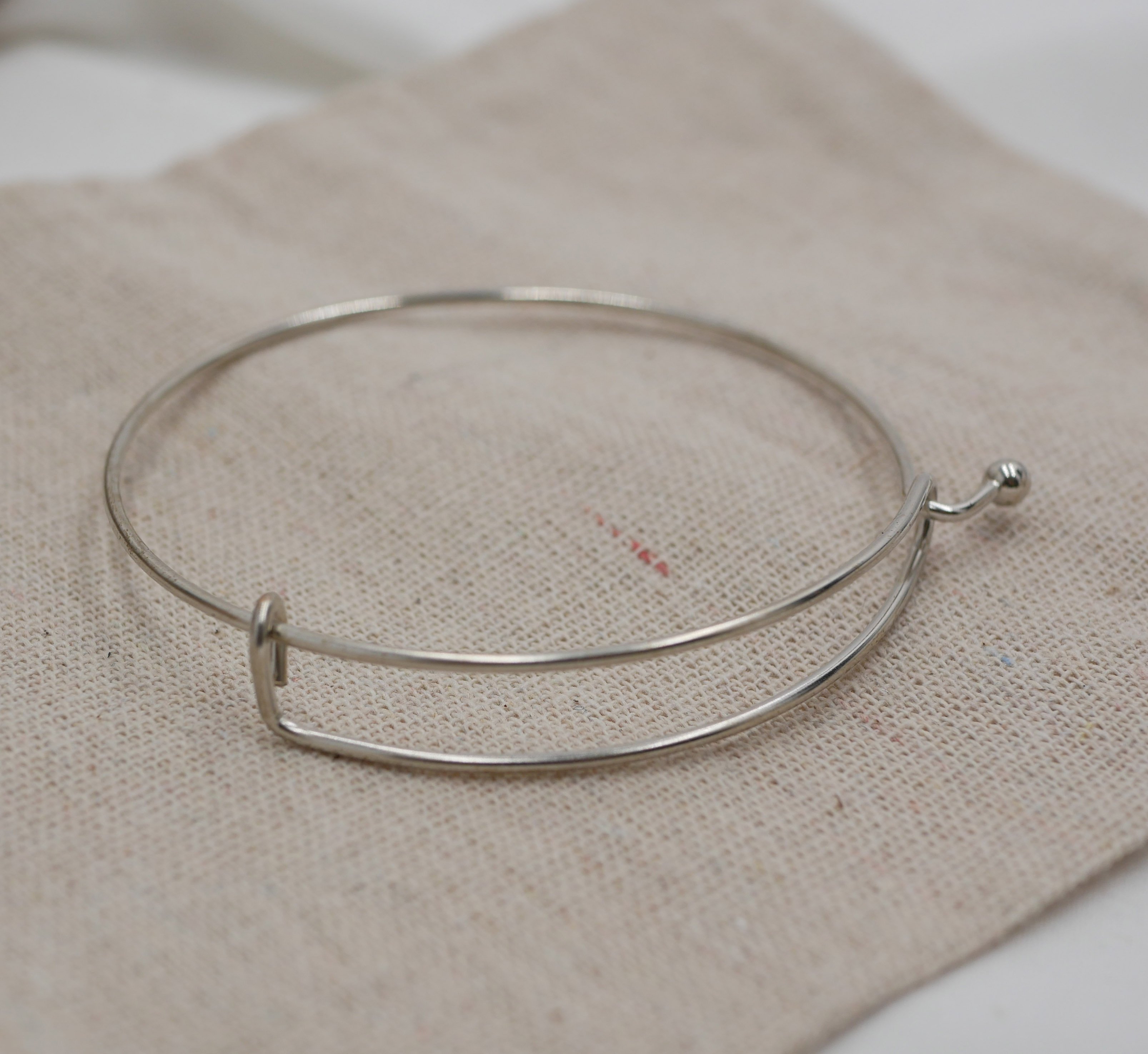 Bracelet jonc double coloris argent&eacute;