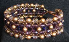 Bracelet Latitude Prune or