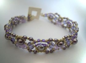 Bracelet Ondine Violet en kit