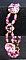 Bracelet Shetland rose am&eacute;thyste