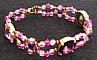 Bracelet Shetland rose am&eacute;thyste