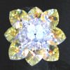 Broche Bermude Cristalia