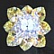 Broche Bermude Cristalia